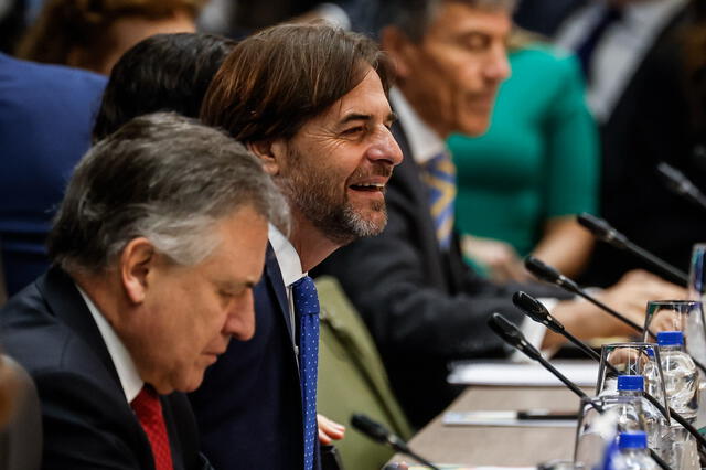 El presidente de Uruguay, Luis Lacalle Pou, asumió la presidencia temporal del Mercosur. Foto: EFE.   