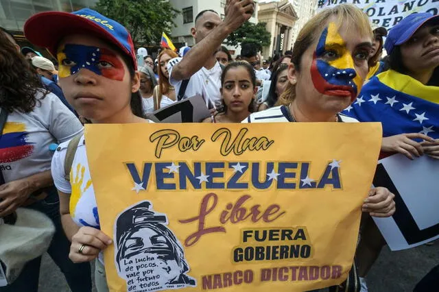 Así se pronuncia el pueblo venezolano en contra de gobierno de Nicolás Maduro en plenas elecciones presideciales 2024. Foto: AFP   