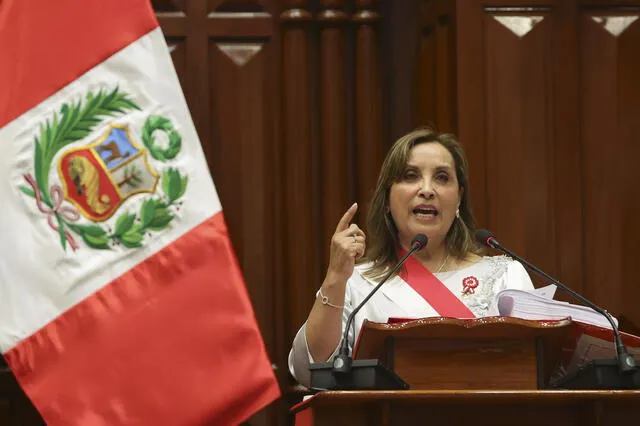  Boluarte Zegarra brindó su segundo mensaje presidencial de aproximadamente 5 horas. Foto: Presidencia Perú.   