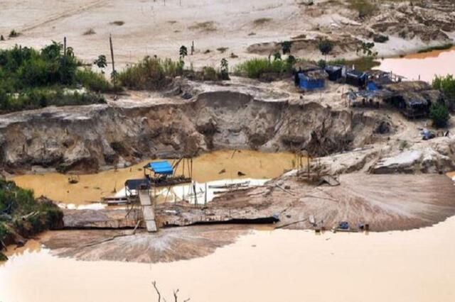 Minería ilegal en Madre de Dios. Foto: Andina   