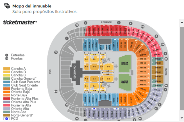  Shakira, precios segunda fecha en Monterrey 2025. Foto: captura Ticketmaster   