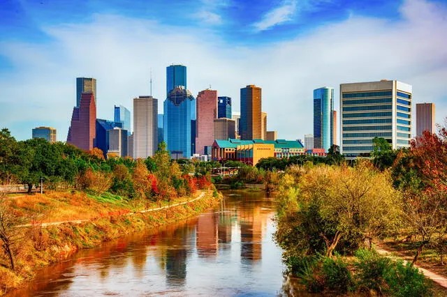  Así se ve Houston en la época de otoño. Foto: Univisión 