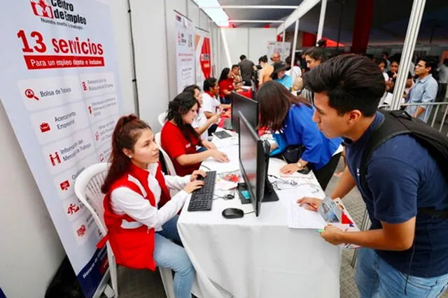  Centro de Empleo. Foto: Andina   