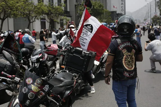 Gremios de motociclistas en contra de nueva ordenanza municipal. Foto: Marco&nbsp;Cotrina/LR 