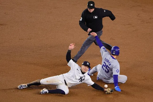 Los Yankees sometieron a los Dodgers por primera vez. Foto: AFP   