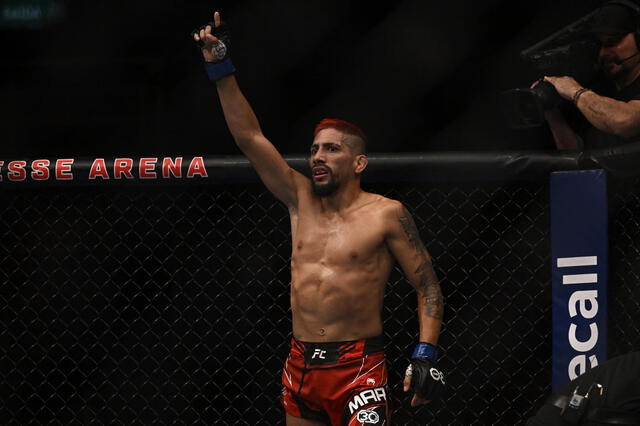  Daniel 'Soncora' Marcos lleva tres eventos sin perder en UFC. Foto: AFP 