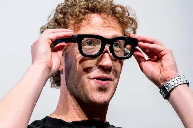 Zuckerberg presentó en septiembre de 2024 el prototipo de gafas de realidad aumentada Orion. Foto: Expansión.