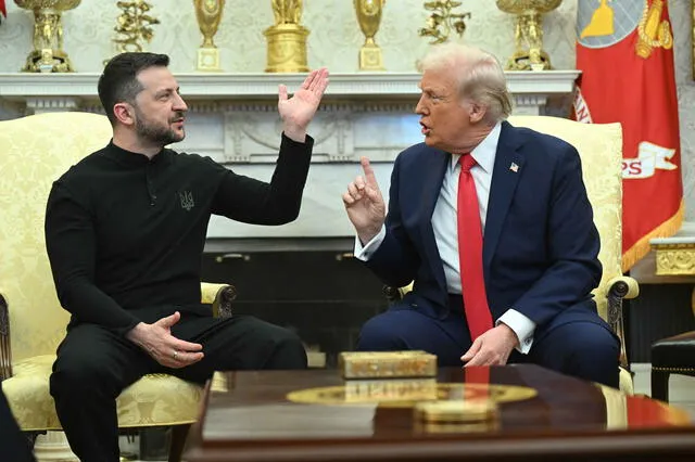 Trump dijo que Zelensky tenía que ser más agradecido con Estados Unidos. Foto: AFP Trump dijo que Zelensky tenía que ser más agradecido con Estados Unidos. Foto: AFP