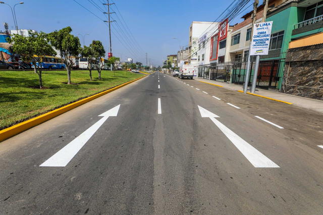 Esta obra ha mejorado considerablemente las pistas de la av. Circunvalación. Foto: MML Esta obra ha mejorado considerablemente las pistas de la av. Circunvalación. Foto: MML