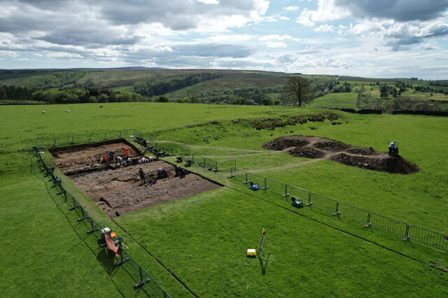  La excavación fue realizada en un sitió arqueológico donde existió un antiguo fuerte romano. Foto: Vindolanda Trust   