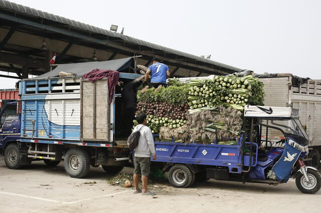 EL GMML recibe a diario cientos de toneladas de productos que abastecen otros mercados de la ciudad de Lima. Foto: Marco Cotrina / La República.    