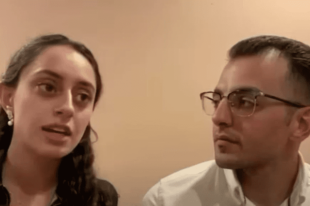  George y Nadeen Farahat contaron cómo se produjo el robo. Fuente: ABC7   