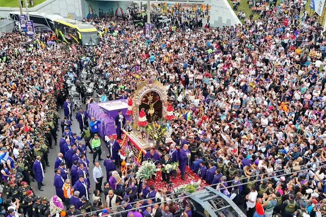 El Señor de los Milagros regresa al Callao en una jornada histórica. Foto: GORE Callao.   