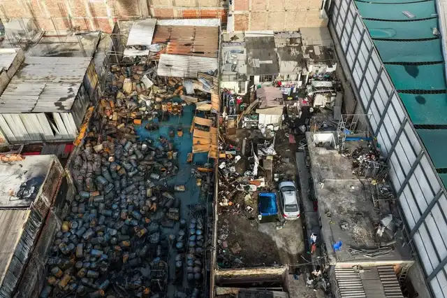 Así quedó el lugar de los hechos tras el siniestro en SJL. Foto: Cortesía   