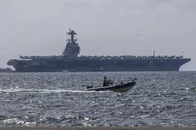 El portaaviones USS Gerald Ford sería el más grande y tecnológicamente avanzado de Estados Unidos. Foto: EFE