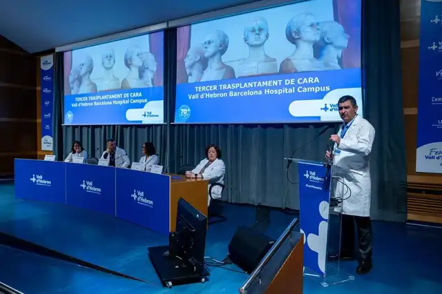 Médicos del Hospital Universitario Vall d'Hebron de Barcelona ejecutaron el primer trasplante de cara de una donante que solicitó la eutanasia. Foto: Jordi Otix<br> Médicos del Hospital Universitario Vall d'Hebron de Barcelona ejecutaron el primer trasplante de cara de una donante que solicitó la eutanasia. Foto: Jordi Otix<br>