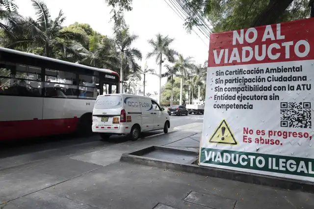  Viaducto Javier Prado fue rechazado por vecinos. Sebastián Blanco Salazar / La República   
