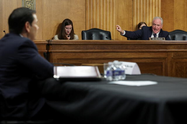 Sen. Van Hollen addresses key concerns during the Senate Foreign Relations Committee hearing on U.S. foreign policy. Photo: X Sen. Van Hollen addresses key concerns during the Senate Foreign Relations Committee hearing on U.S. foreign policy. Photo: X