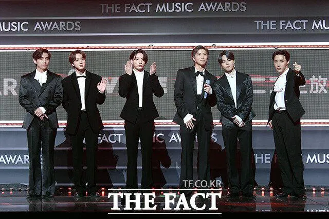 BTS en 2020 TMA The Fact Music Awards. Foto: The Fact
