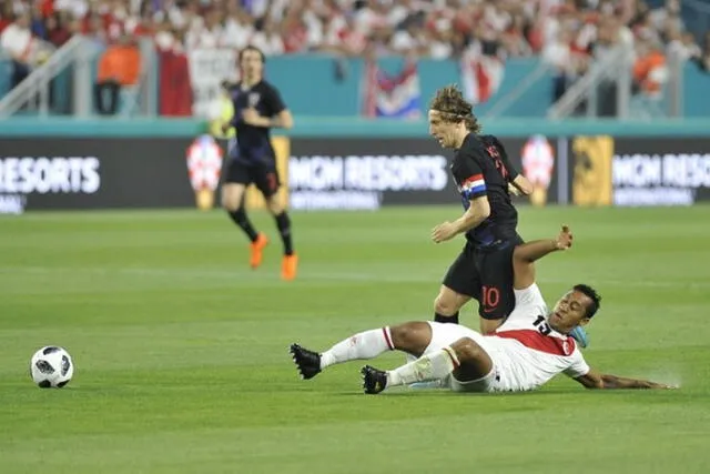 Perú venció a Croacia previo al Mundial Rusia 2018. Foto: AFP