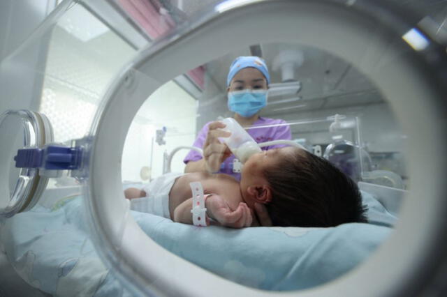 Anhui, la novena más poblada de las 31 jurisdicciones a nivel provincial de China, dice que el número de recién nacidos el 2021 ha bajado casi un 20% con respecto al año 2020. Foto: AFP
