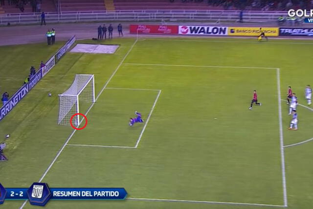 Gol no cobrado a 'Canchita' Gonzales. Foto: captura Gol Perú