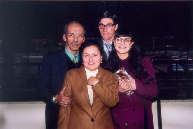 Los Pinzón Solano junto a Nicolás Mora en foto inédita de Natalia Ramírez