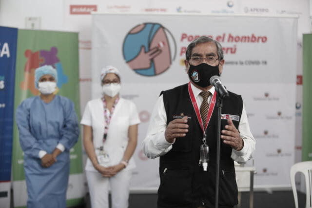 Ministros participaron en el acto inaugural de la campaña. Foto: Antonio Melgarejo/La República