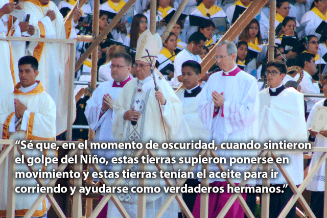 Las frases que dejó la misa del papa Francisco en Trujillo [FOTOS]