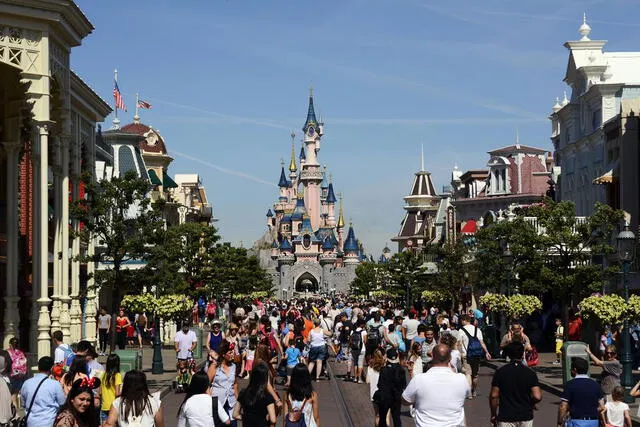 El castillo de la princesa  en Disneyland París.