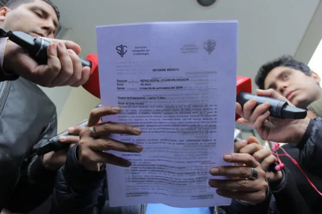 Informe médico de Keiko Fujimori. Foto: Antonio Melgarejo / La República.