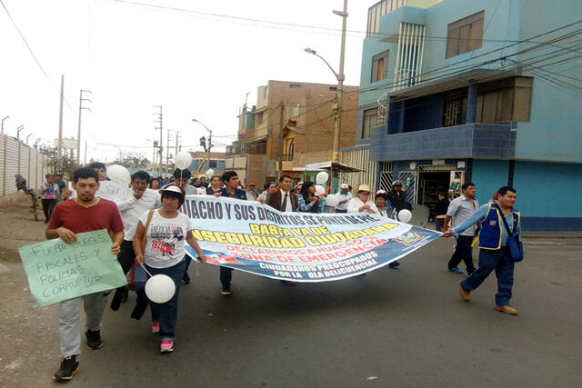 Huacho: realizan marcha pacífica para mayor seguridad [FOTOS]