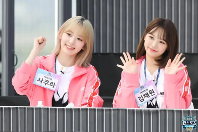 Sakura y Chaewon fueron miembros de IZ*ONE desde el 2018 al 2021. Foto: difusión