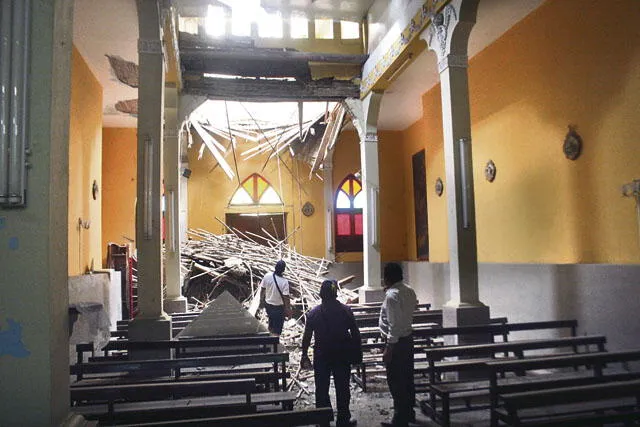 Chiclayo: Fuertes precipitaciones se trajeron abajo la capilla del Hospital Las Mercedes