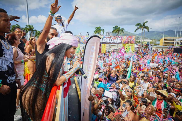 Nicki Minaj en carnaval de Trinidad y Tobago