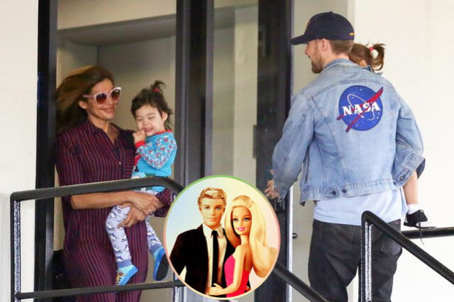 Ryan Gosling junto a Eva Mendes e hijas. Foto: composición / difusión