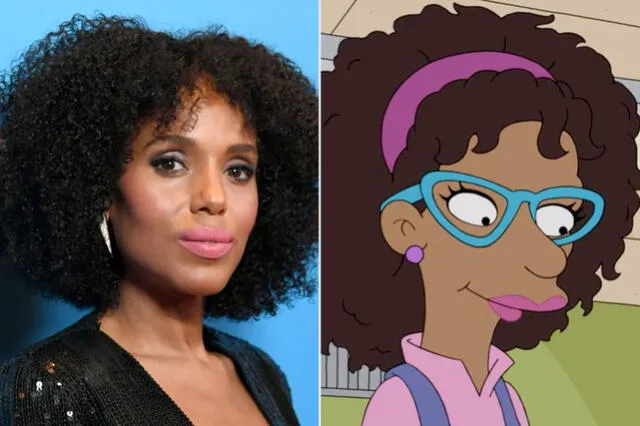 Kerry Washington presta su voz a la Srta. Peyton, la nueva maestra de Bart. Foto: EW
