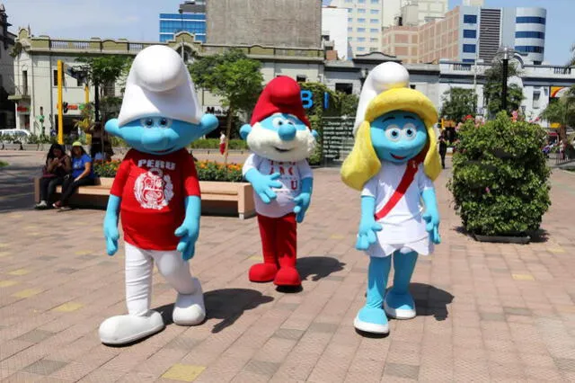Los Pitufos: Populares personajes azules recorren Lima | Fotos