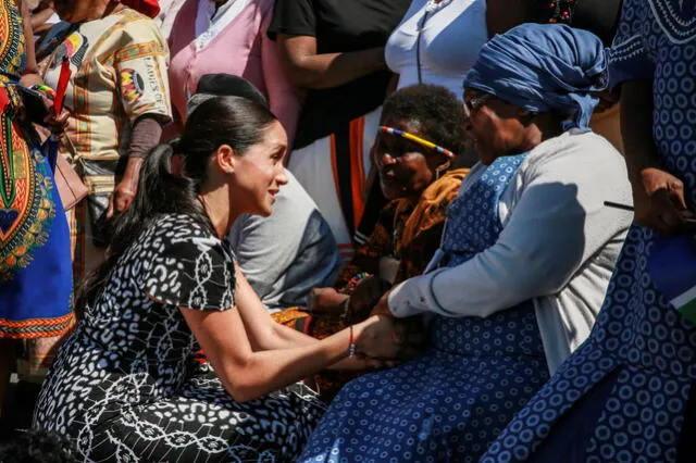 El príncipe Enrique y su esposa, Meghan, iniciaron este lunes una gira por África austral de diez días. Foto: AFP.
