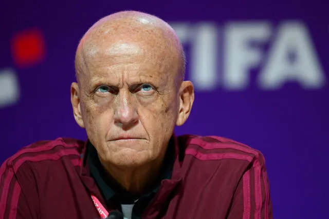 Pierluigi Collina fue árbitro FIFA y ahora es jefe del estamento arbitral del ente. Foto: AFP