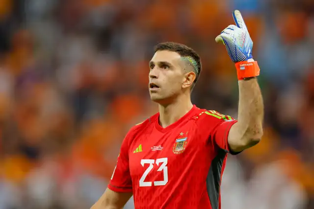Emiliano Martínez es el arquero titular de Argentina. Foto: AFP