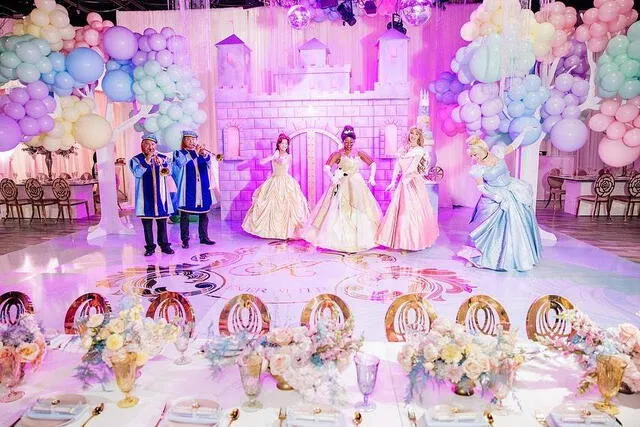 Temática de princesas de Disney para la fiesta de Kulture. Foto: Cardi B/ Instagram