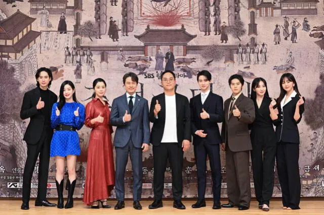 Elenco de Joseon Exorcism en la presentación oficial del drama. Foto: SBS