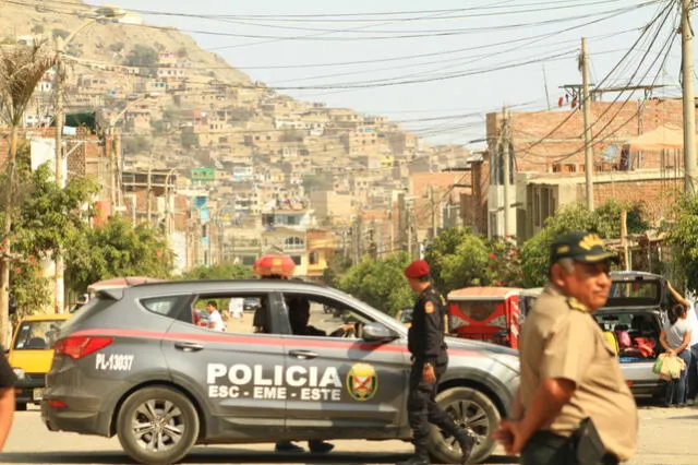 Operativo policial en El Porvenir.