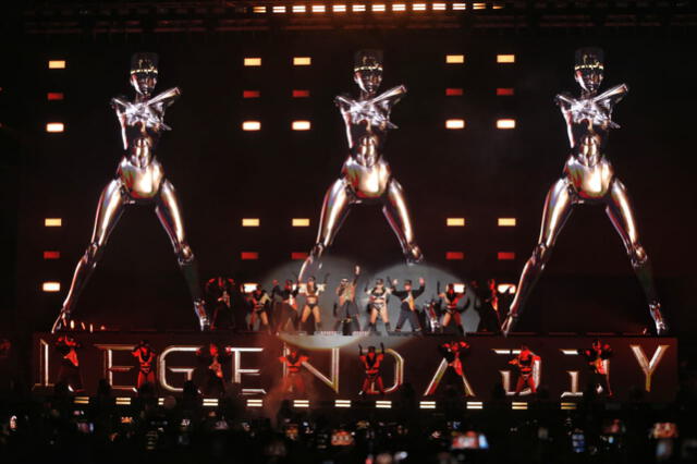 Escenografía de la primera fecha de Daddy Yankee en Lima. Foto: Antonio Melgarejo/La República