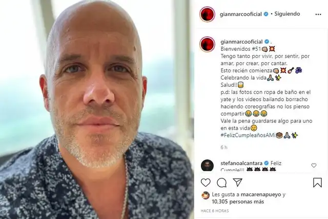 Gian Marco celebra su cumpleaños. Foto: Gian Marco/ Instagram
