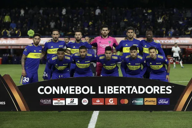Equipo de Boca Juniors que enfrentó a Corinthians en fase de grupos. Foto: AFP