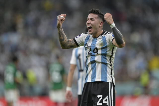 Enzo Fernández se ganó el titularato en Argentina. Foto: AFP