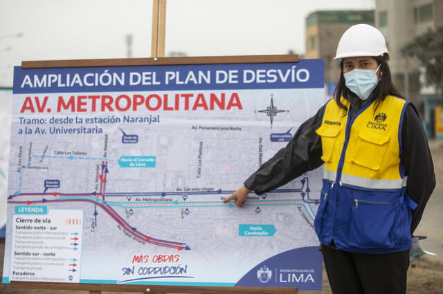 Plan de desvío vehicular. Foto: Municipalidad de Lima