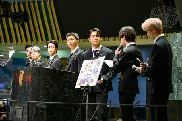 BTS en la ONU. Foto: UN website